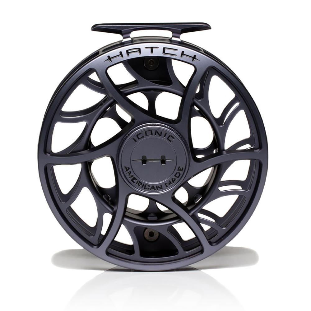 Hatch Iconic Fly Reel – 11 Plus in Grey and Black